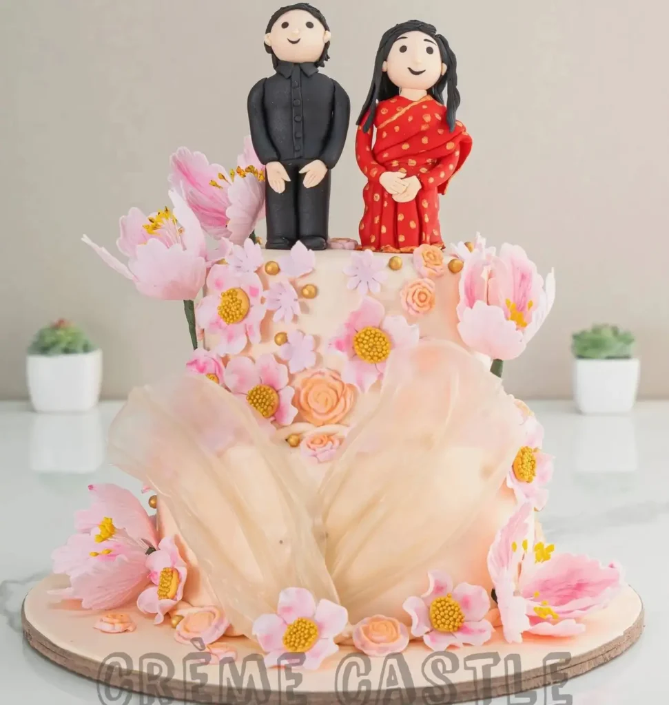 Simple Engagement Cake Designs