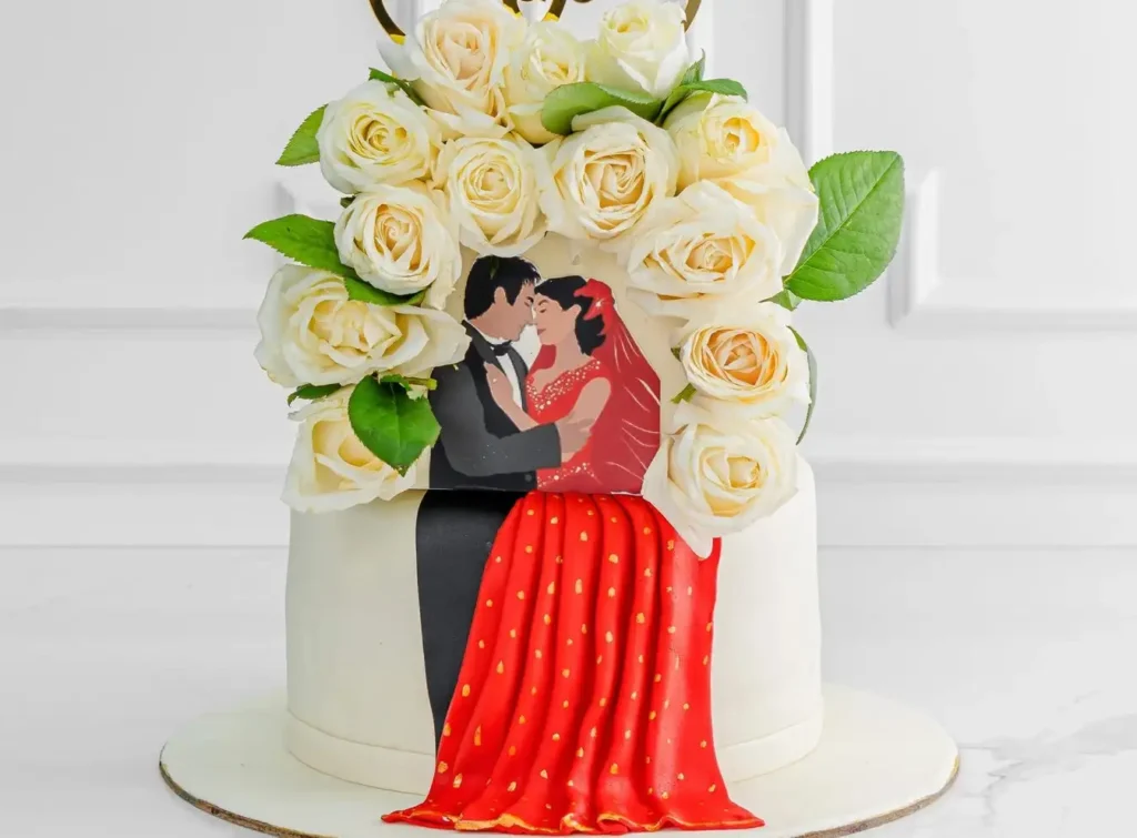 Simple Engagement Cake Designs
